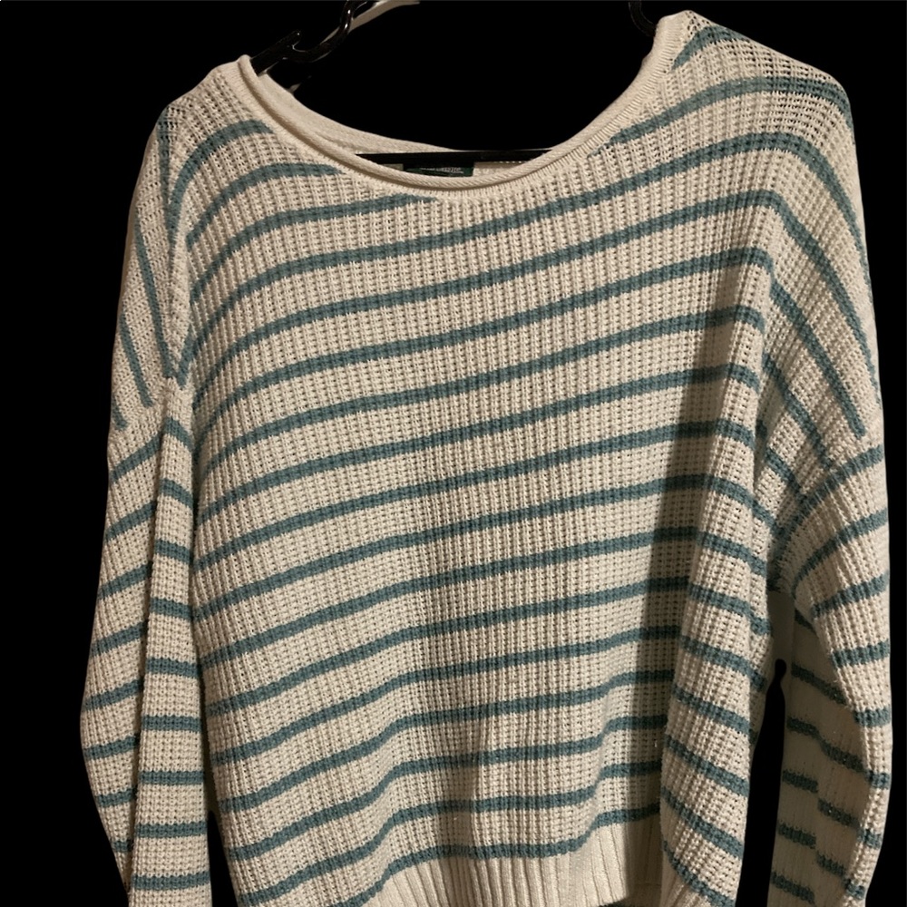 Wild fable teal and white pull over sweatshirt women’s xl